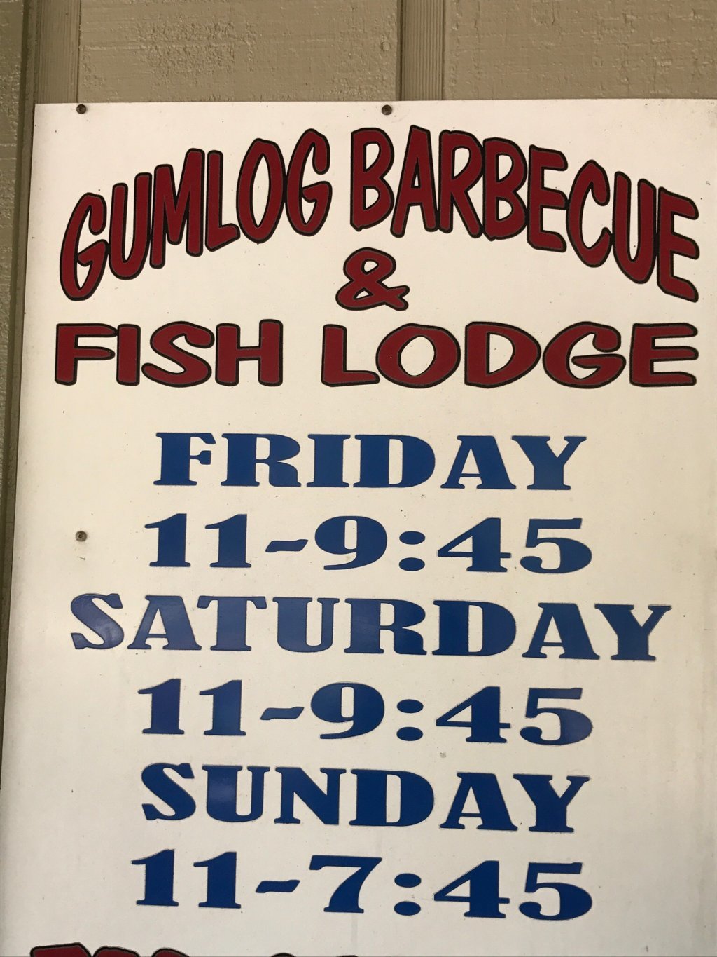Gumlog Barbecue & Fish Lodge