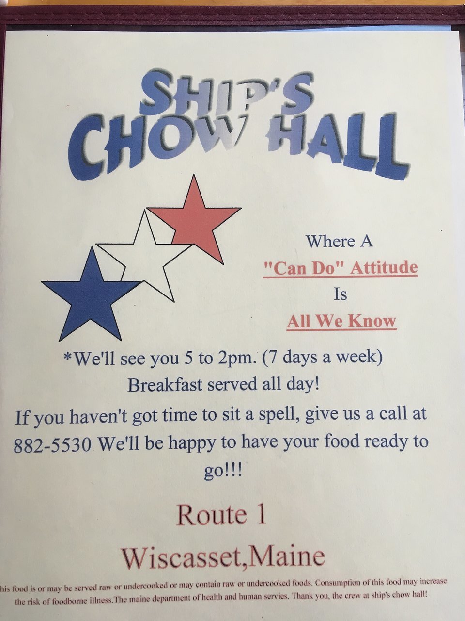 Ship`s Chow Hall